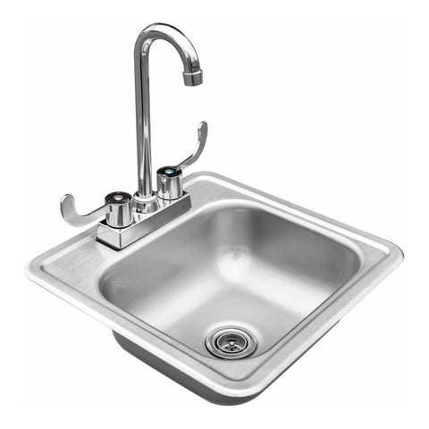 American Made Grills 15 X 15 Inch Drop-In Sink - AMG-NK-15D