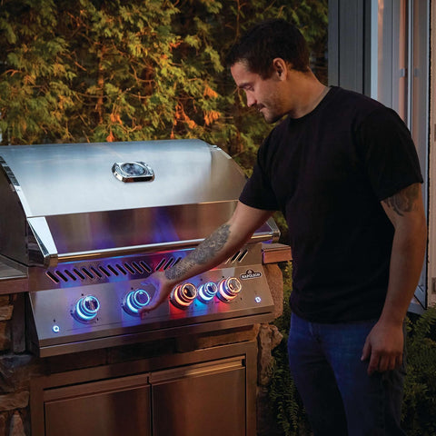 Napoleon Built-In 700 Series 32-Inch Natural Gas Grill w/ Infrared Rear Burner & Rotisserie Kit - BIG32RBNSS