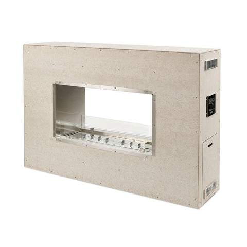 The Outdoor GreatRoom Company 40-Inch Linear Ready-to-Finish See-Through Natural Gas Fireplace W/ Direct Spark Ignition