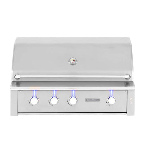 Summerset Alturi 42-Inch 3-Burner Built-In Natural Gas Grill With Stainless Steel Burners & Rotisserie - ALT42T-NG