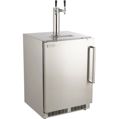 Fire Magic 24-Inch Left Hinge Outdoor Rated Dual Tap Kegerator - 3594-DL