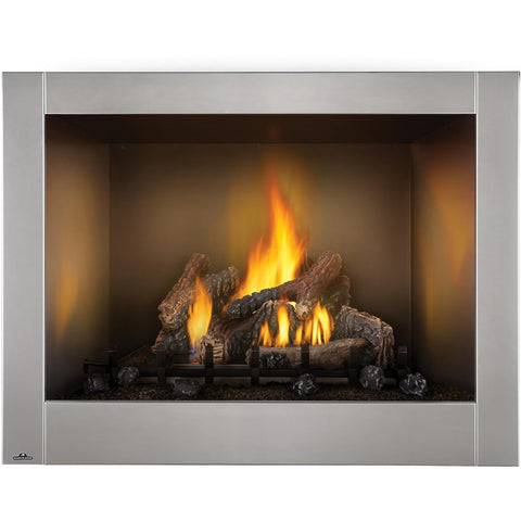 Napoleon Riverside Clean Face 47-Inch Outdoor Built-In Propane Gas Fireplace W/ Millivolt Ignition And Brushed Stainless Steel Face - GSS42CFN