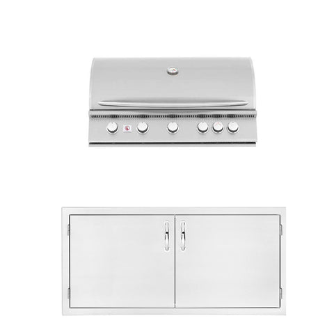Summerset Sizzler 40-Inch Propane Outdoor Kitchen Package w/ Double Access Door - SIZ40-LP-SSDD-PROMO