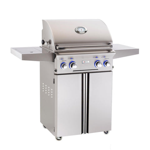 American Outdoor Grill L-Series 24-Inch 2-Burner Propane Gas Grill W/ Rotisserie & Single Side Burner - 24PCL