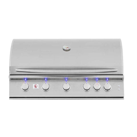 Summerset Sizzler Pro 40-Inch 5-Burner Built-In Natural Gas Grill With Rear Infrared Burner - SIZPRO40-NG