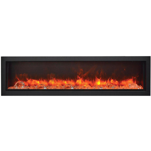 Amantii Panorama Series Deep Smart 60-Inch Built-In Electric Fireplace - Indoor/Outdoor - BI-60-DEEP