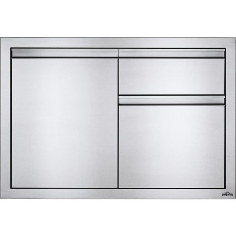 Napoleon 36-Inch Stainless Steel Single Door and Double Drawer - BI-3624-1D2DR