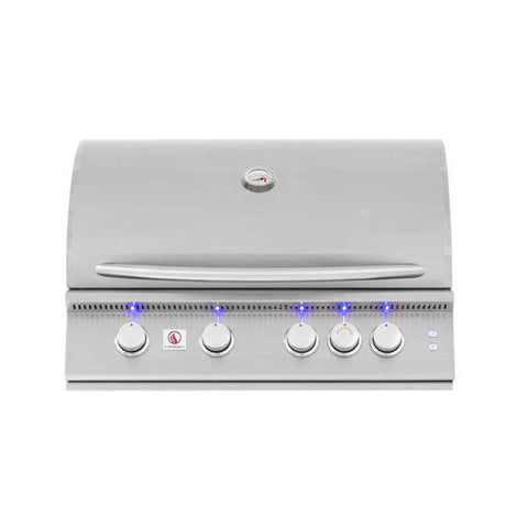 Summerset Sizzler Pro 32-Inch 4-Burner Built-In Natural Gas Grill With Rear Infrared Burner - SIZPRO32-NG