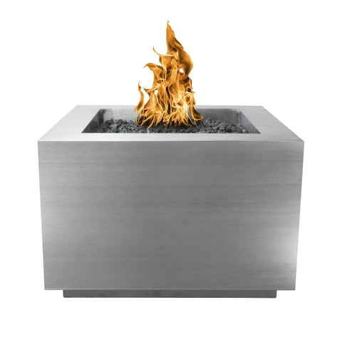 Forma 30 Inch Match Light Square Stainless Steel Propane Fire Pit By The Outdoor Plus