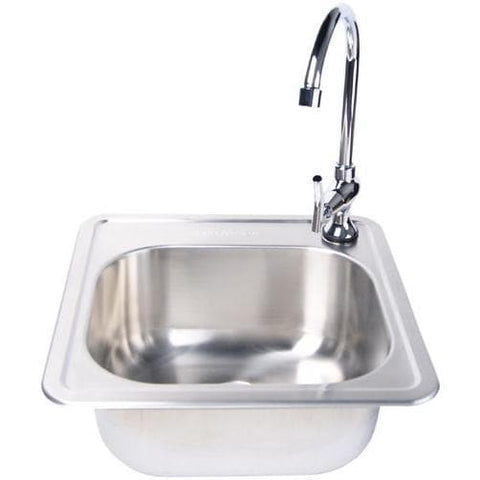 Fire Magic 15 X 15 Outdoor Rated Stainless Steel Sink With Cold Water Faucet
