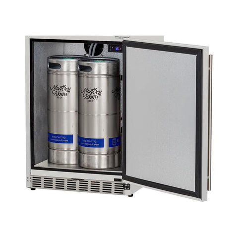 American Made Grills 6.6c Deluxe Outdoor Rated Kegerator - No Tap - AMG-RFR-24DK