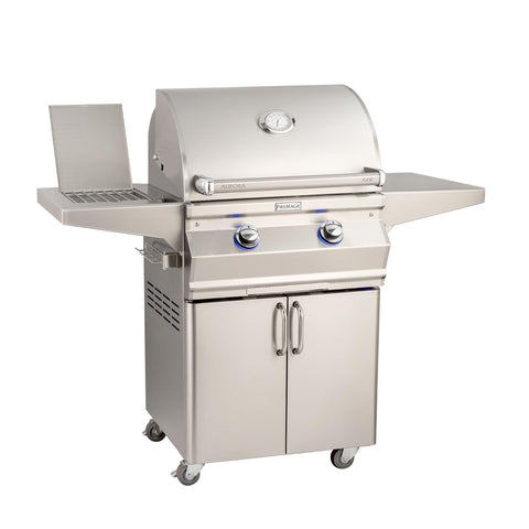 Fire Magic Aurora A430S 24-Inch Propane Gas Grill With Side Burner And Analog Thermometer - A430S-7EAP-62