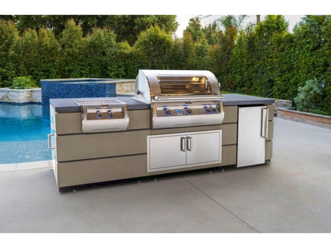 Fire Magic Contemporary GFRC Pre-Fab Island with Choice Grill Cut-Out