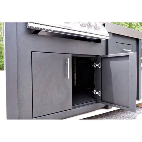 New Castle 71 Inch Grill Island with 40 Inch Summerset Grill