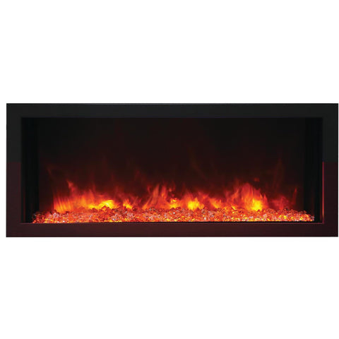 Amantii Panorama Series Extra Slim Smart 40-Inch Built-In Electric Fireplace - Indoor/Outdoor - BI-40-XTRASLIM