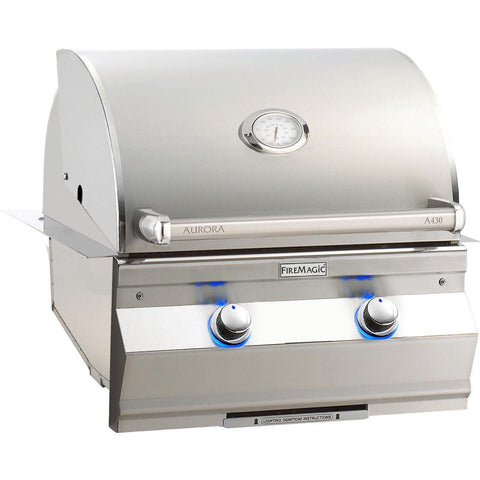 Fire Magic Aurora A430I 24-Inch Built-In Propane Gas Grill With Analog Thermometer - A430I-7EAP