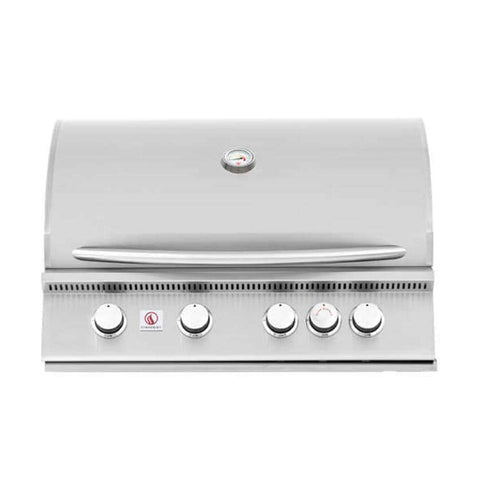 Summerset Sizzler 32-Inch 4-Burner Built-In Natural Gas Grill With Rear Infrared Burner - SIZ32-NG
