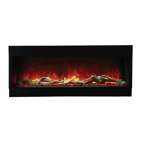 Amantii Tru View 60-Inch Smart Built-In Three Sided Electric Fireplace - Indoor/Outdoor - 60-TRU-VIEW-XL
