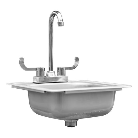American Made Grills 15 X 15 Inch Drop-In Sink - AMG-NK-15D