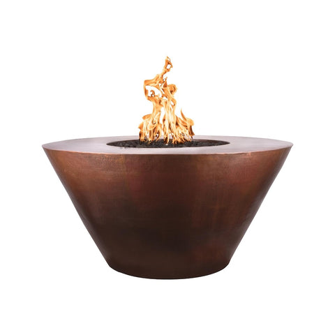 Martillo 48 Inch Electronic Ignition Round Copper Propane Fire Bowl in Copper By The Outdoor Plus