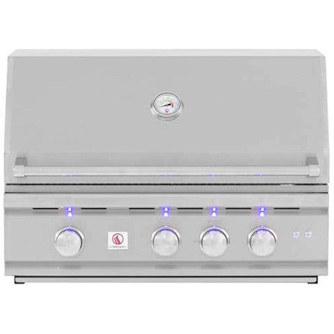 Summerset TRL 32-Inch 3-Burner Built-In Natural Gas Grill With Rotisserie - TRL32-NG