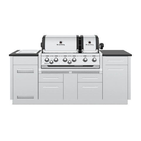 Broil King Imperial S 690i 6-Burner Gas Grill Center With Rotisserie & Side Burner - Stainless Steel
