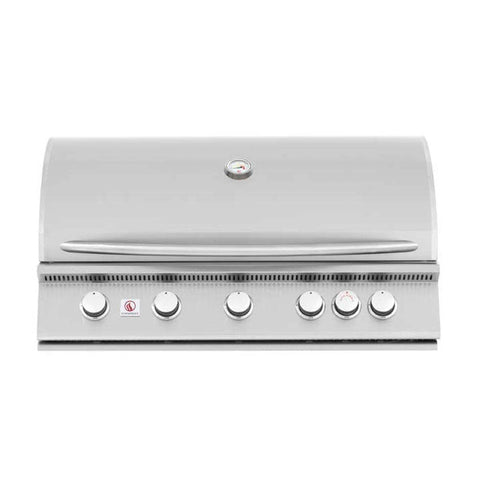 Summerset Sizzler 40-Inch 5-Burner Built-In Natural Gas Grill With Rear Infrared Burner - SIZ40-NG