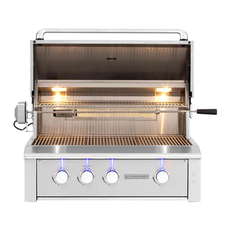 Summerset Alturi 36-Inch 3-Burner Built-In Natural Gas Grill With Stainless Steel Burners & Rotisserie - ALT36T-NG
