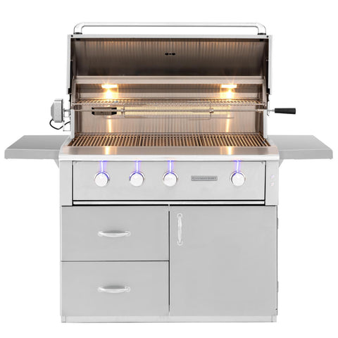 Summerset Alturi 42-Inch 3-Burner Natural Gas Grill With Stainless Steel Burners & Rotisserie - ALT42T-NG