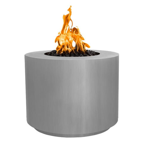 Beverly 30 Inch Match Light Round Stainless Steel Propane Fire Pit By The Outdoor Plus