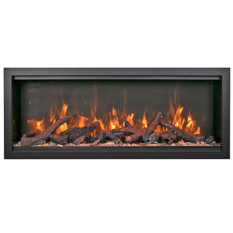 Amantii Symmetry XT Bespoke 50-Inch Built-In Electric Fireplace W/ Thermostatic Remote, WiFi Capable & Selection of Media Options - SYM-50-XT-BESPOKE