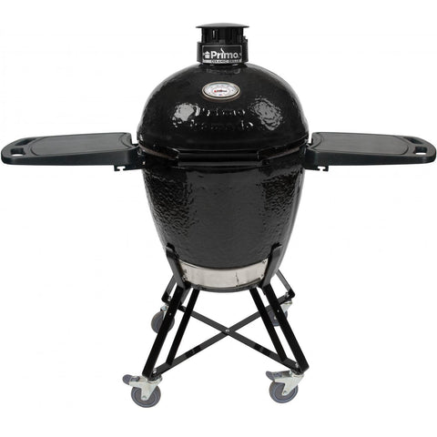 Primo All-In-One Round Ceramic Kamado Grill With Cradle & Side Shelves - PGCRC (2021)